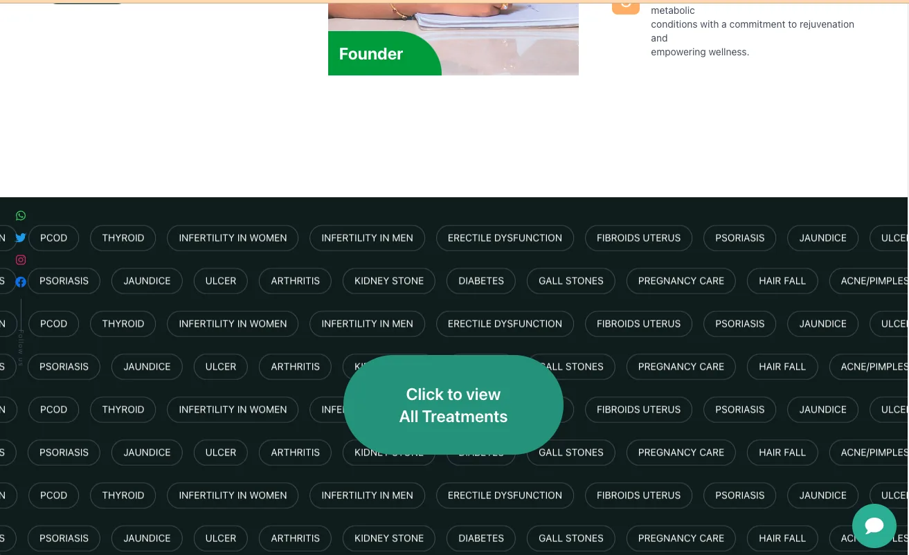 Ethnic Healthcare - Siddha Clinic Web Application, Chennai