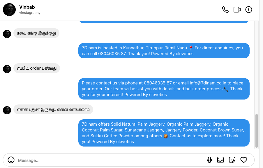 Instagram AI Bot for E-commerce