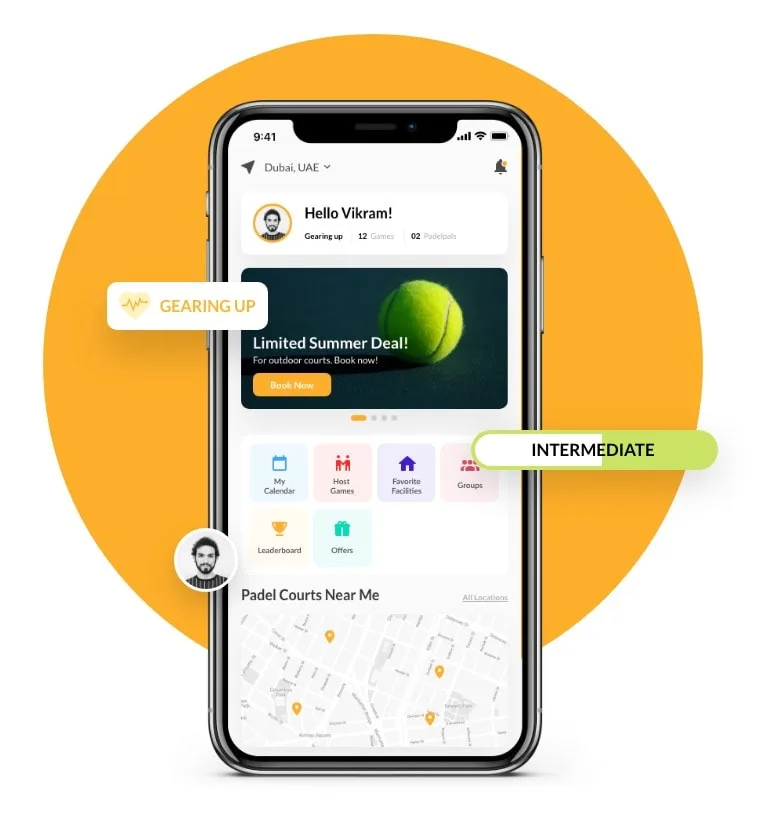 Just Padel - Court Booking App for 12 Venues in Dubai and Abu Dhabi