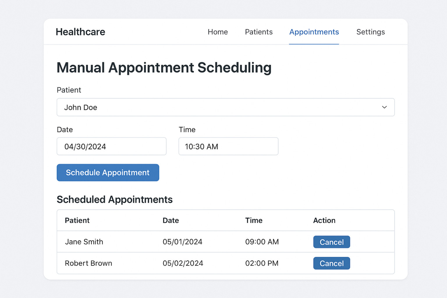 AI-Powered Healthcare Platform
